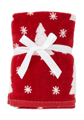 Caro Home Red and White Snowflake Towels 2 Bath outlet Towels and 2 Hand Towels Holiday