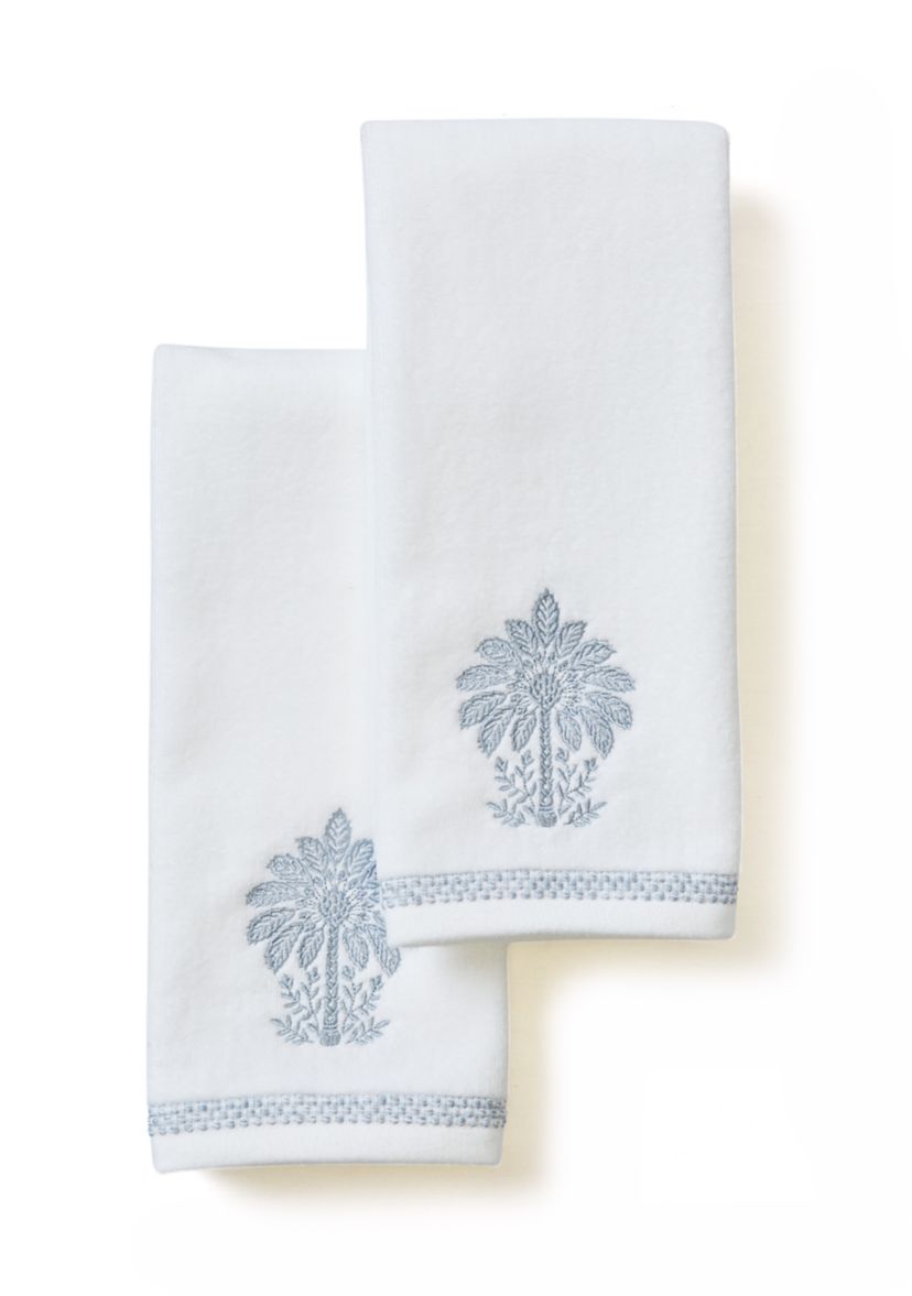 Tree Ogee Hand Towel Set - Set of 2