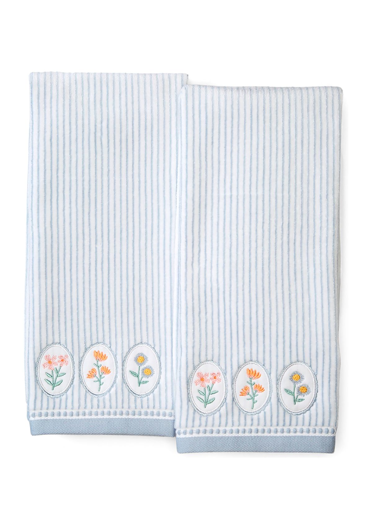 Set of 2 Floral Frames Hand Towel Set