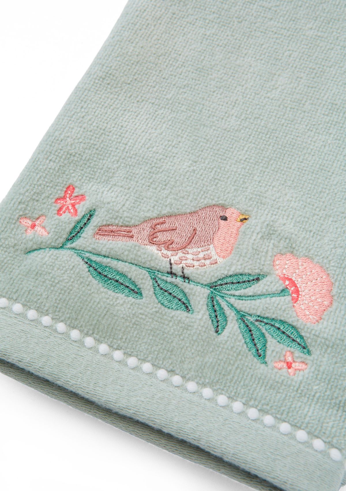 Set of 2 Sitting Sparrow Hand Towel Set