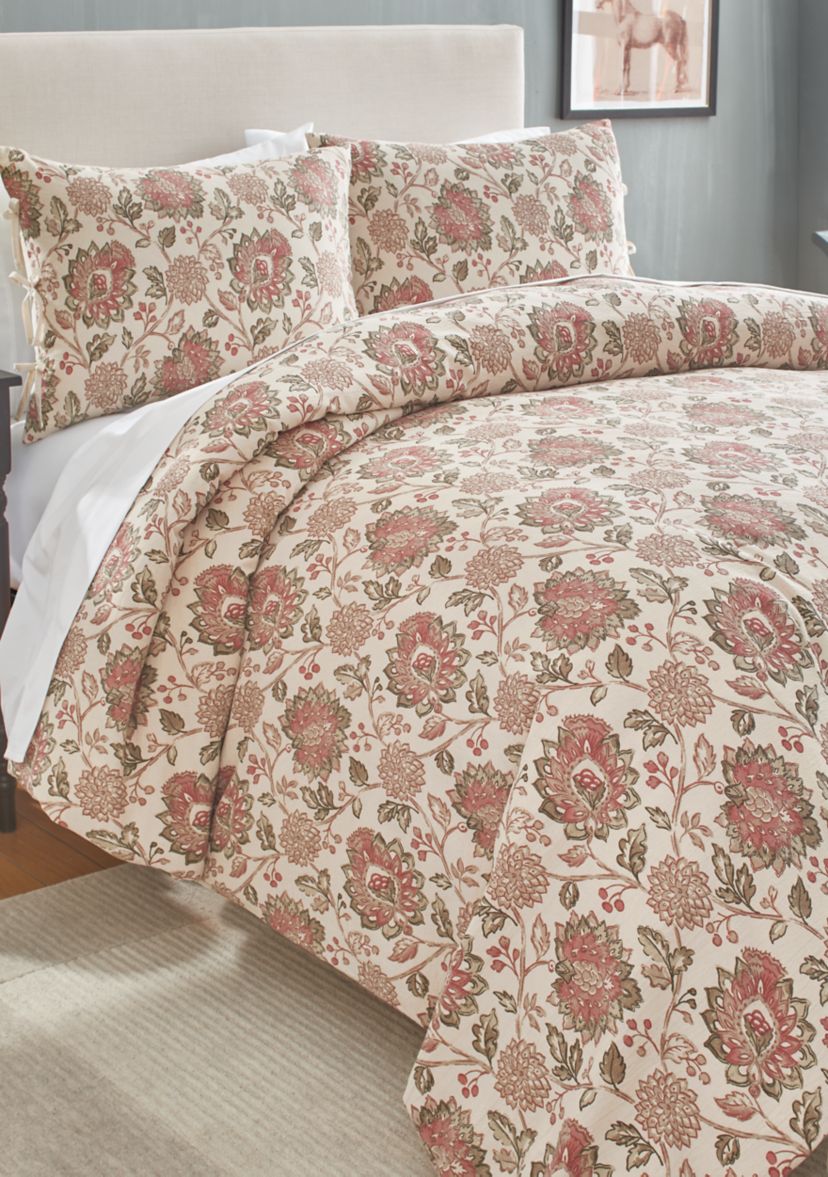 Blue Painted Jacobean Comforter