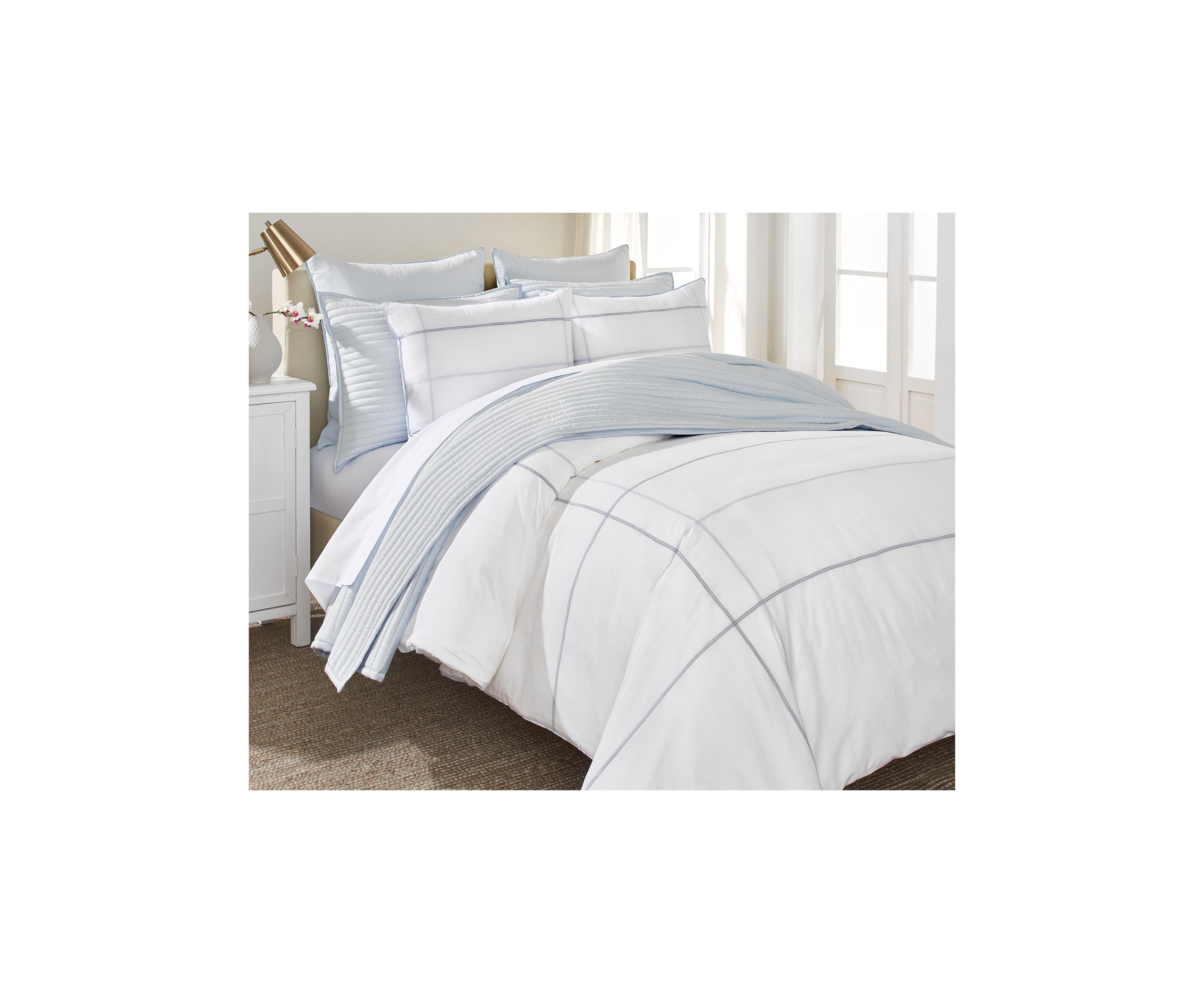 Interlock Plaid Comforter Set