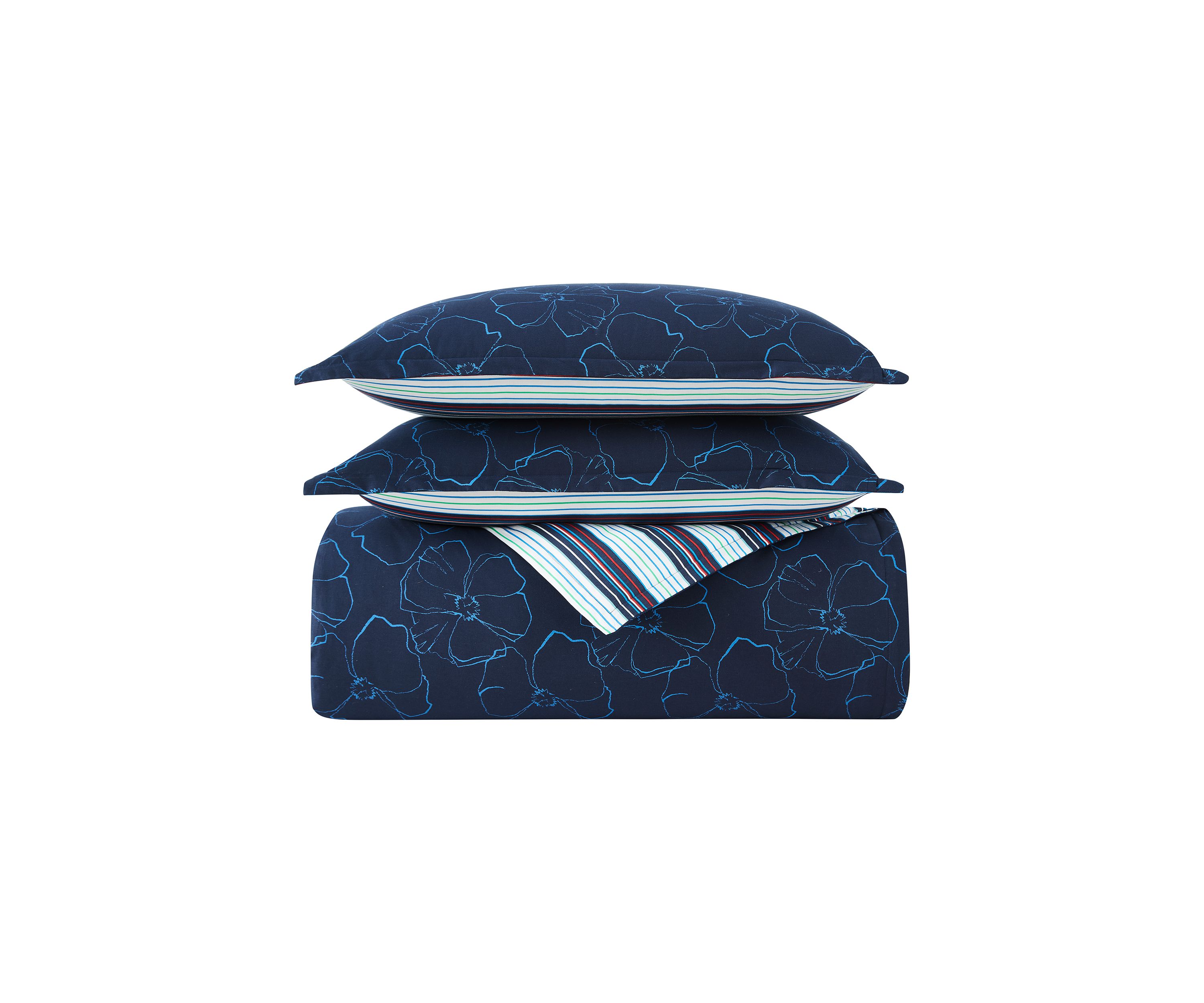 Indigo Floral Comforter
