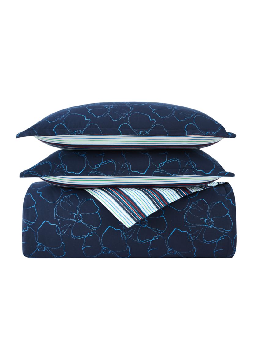 Indigo Floral Comforter