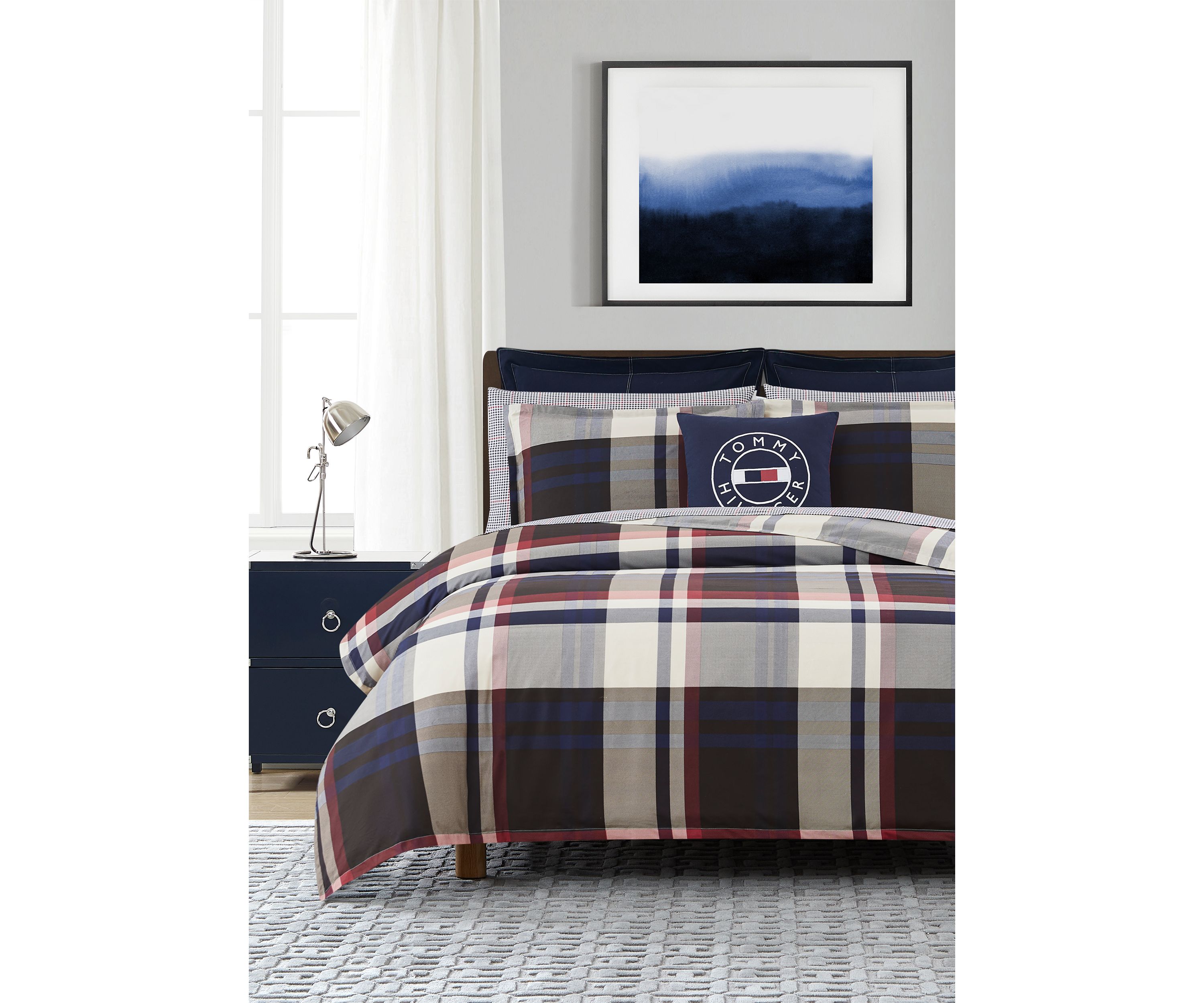 Forest Twill Plaid Comforter Set