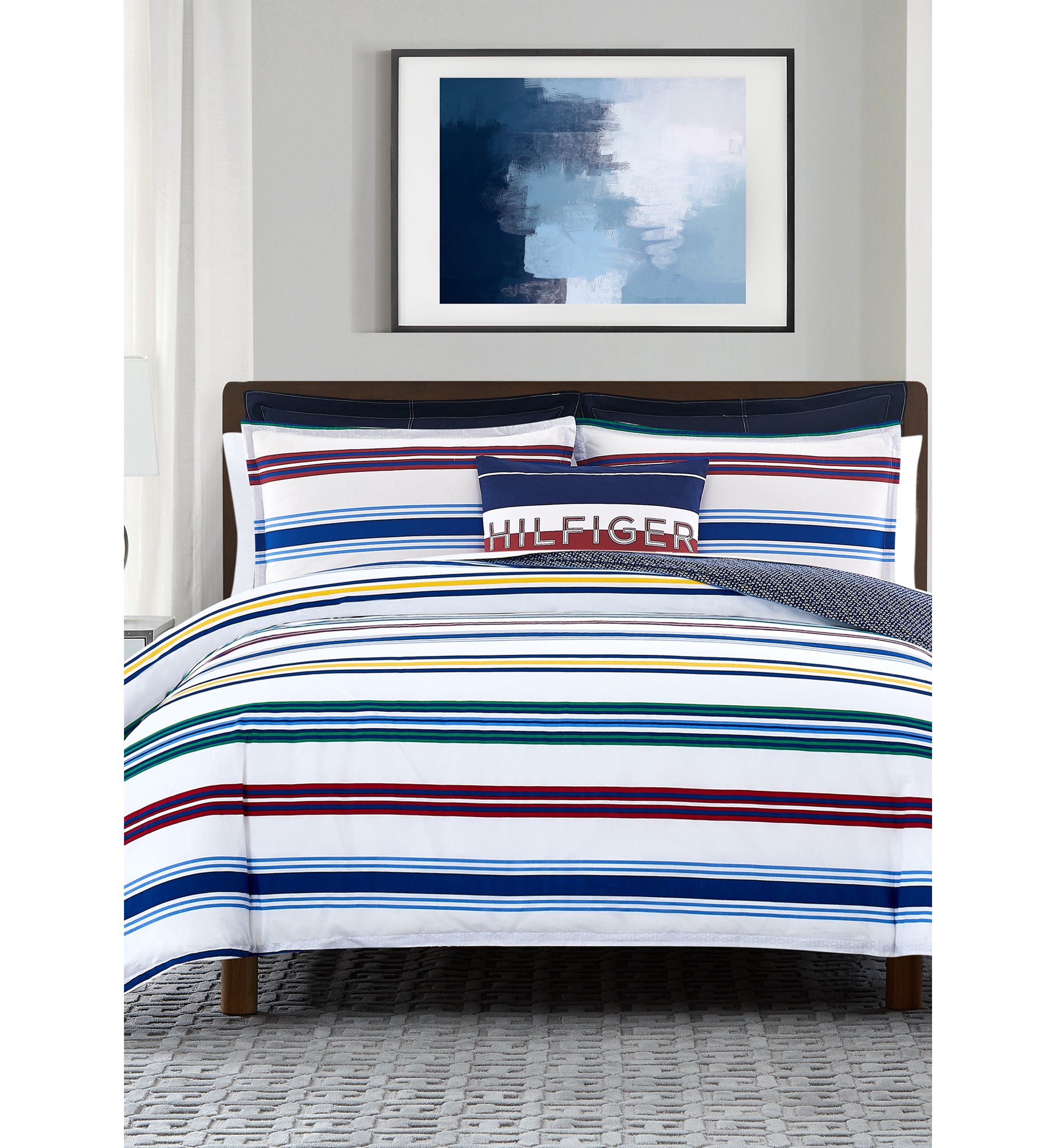 Multi Stripe Comforter Set