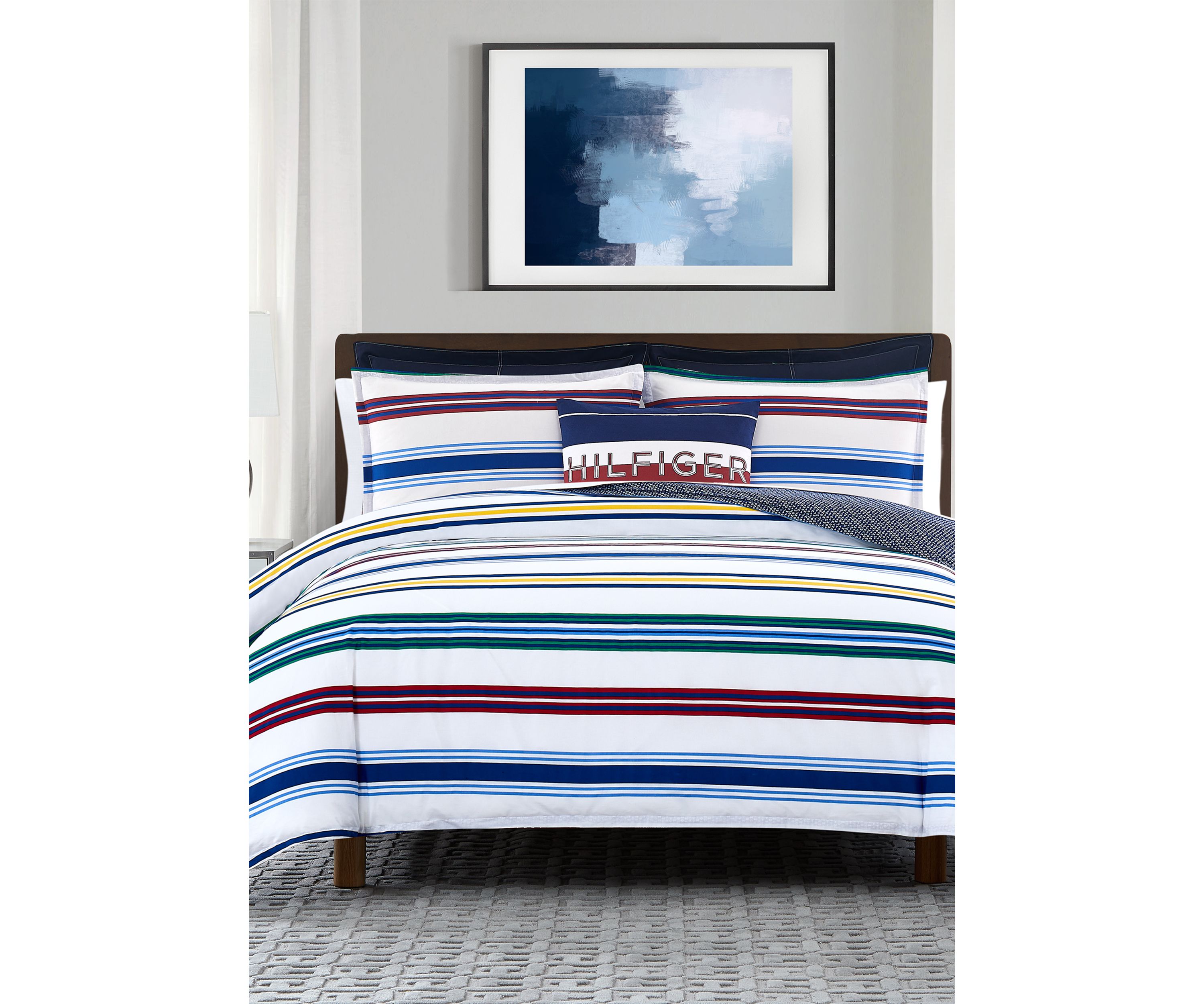 Multi Stripe Comforter Set