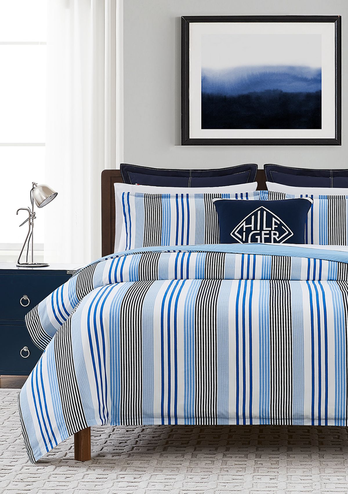 Shirting Stripe Comforter Set