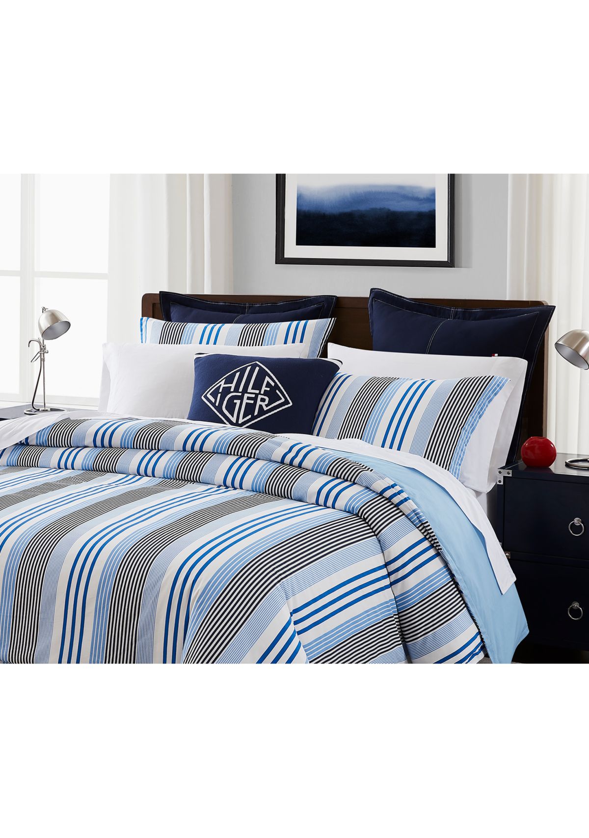 Shirting Stripe Comforter Set