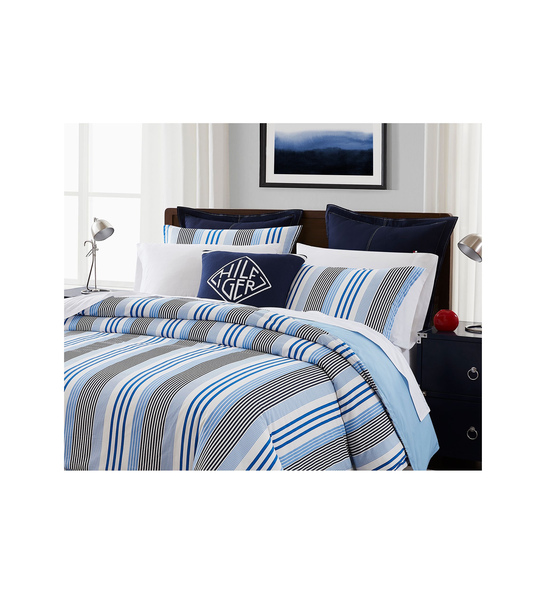 Shirting Stripe Comforter Set