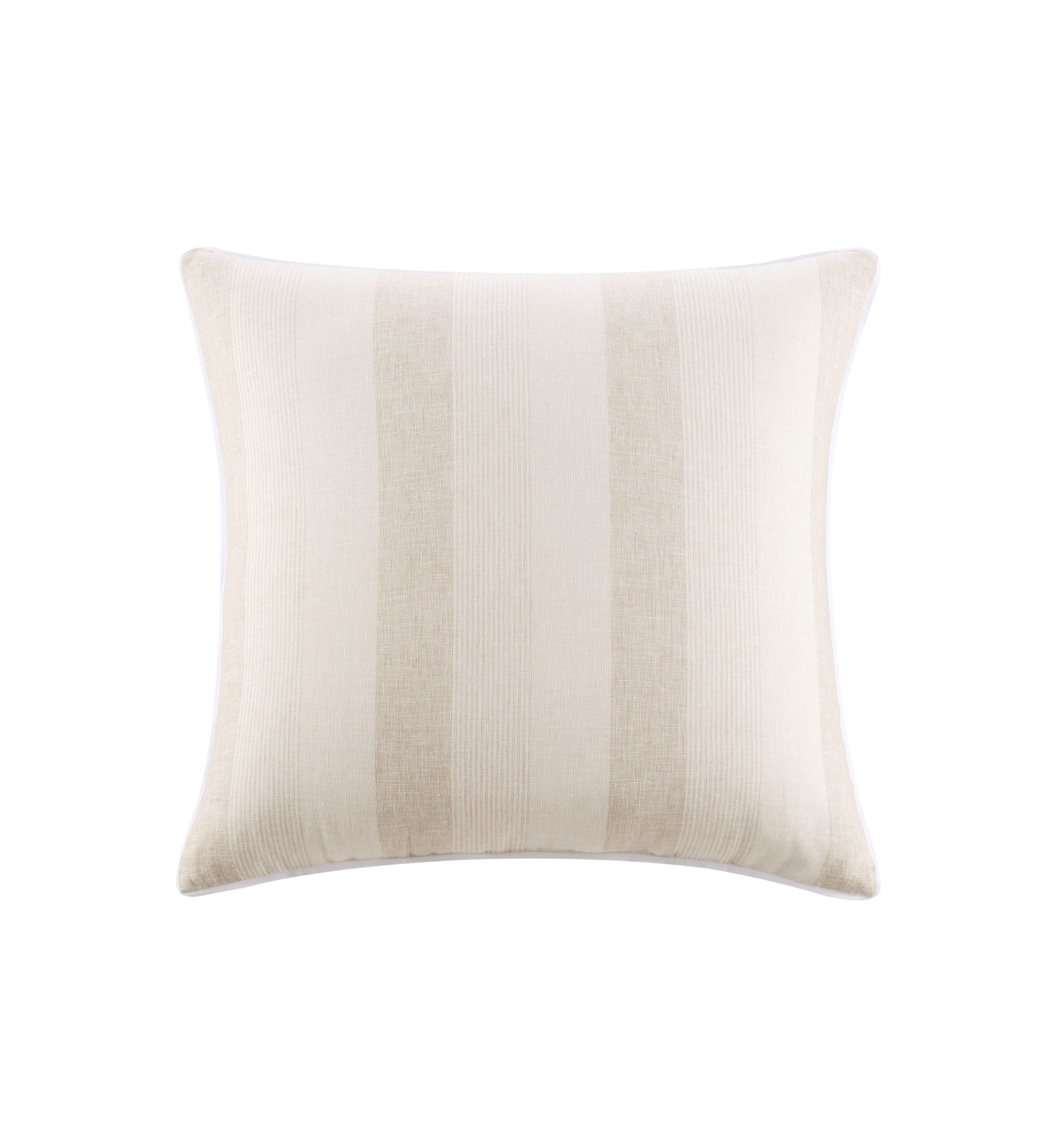 Batten Square Linen Decorative Pillow