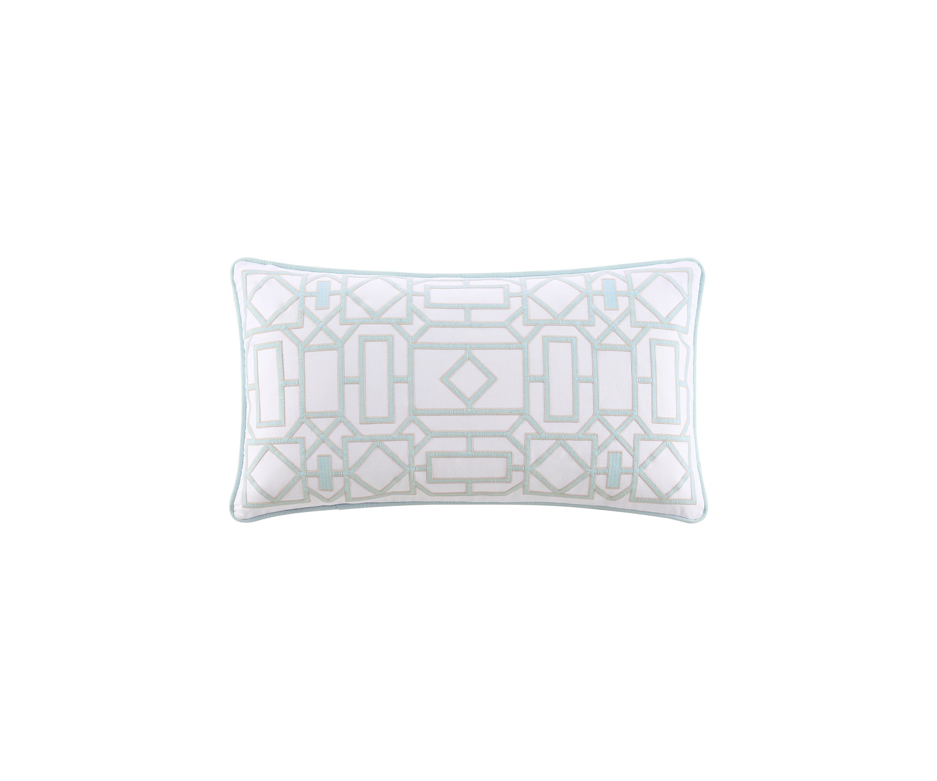 Trellis Square Chambray Decorative Pillow