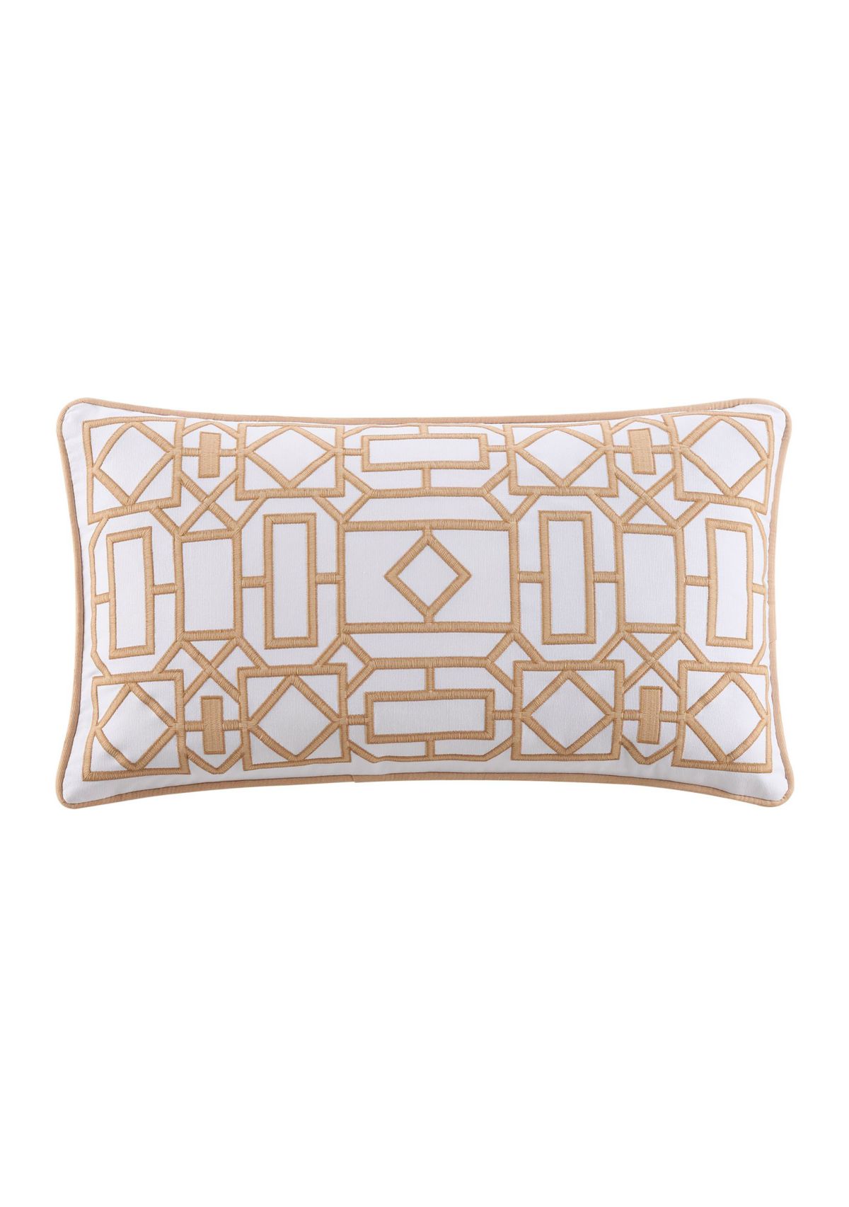 Trellis Square Linen Decorative Pillow