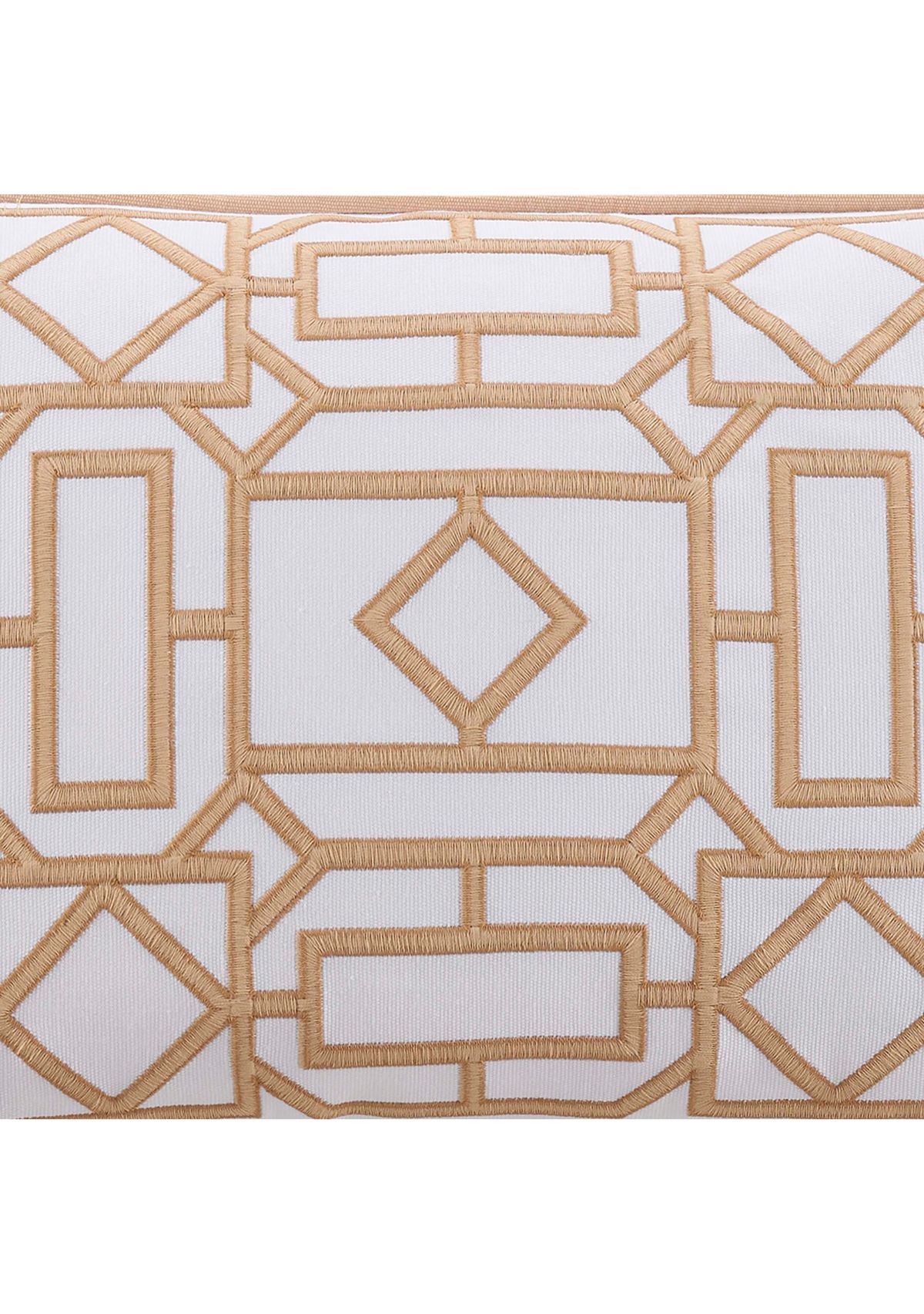 Trellis Square Linen Decorative Pillow