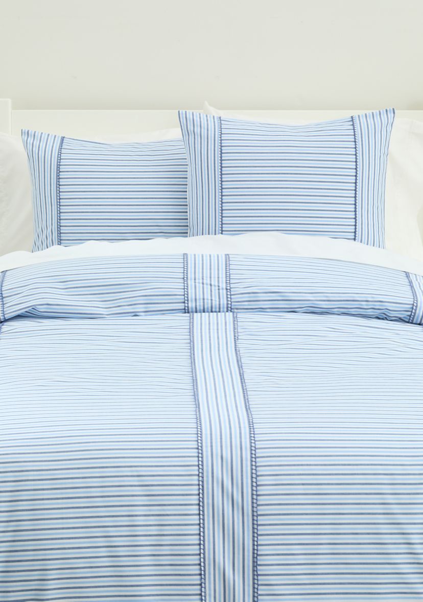 Striped Comforter and Duvet Set
