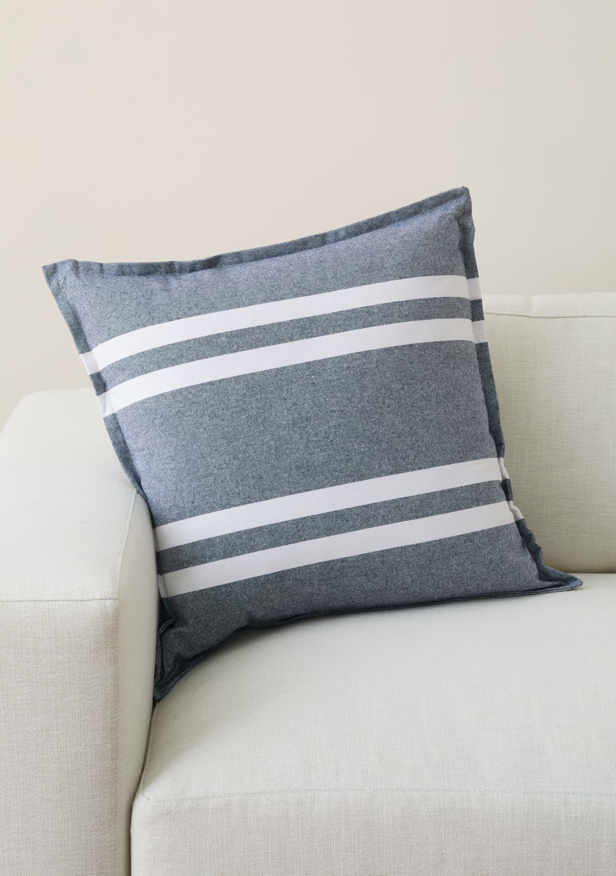 Yarn Dye Sailor Stripe Decorative Pillow