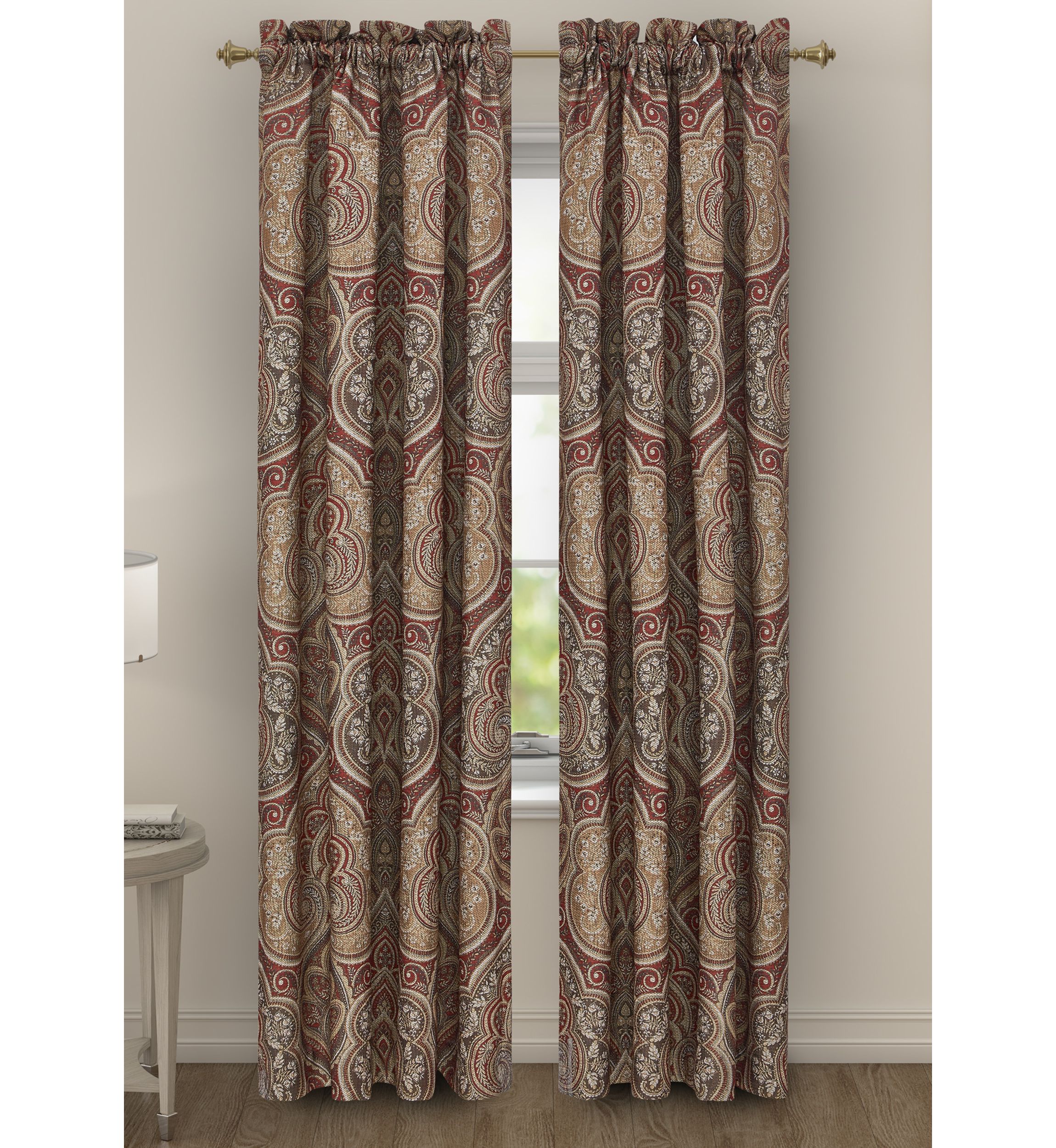 Marcel Drapery Window Panels Pair