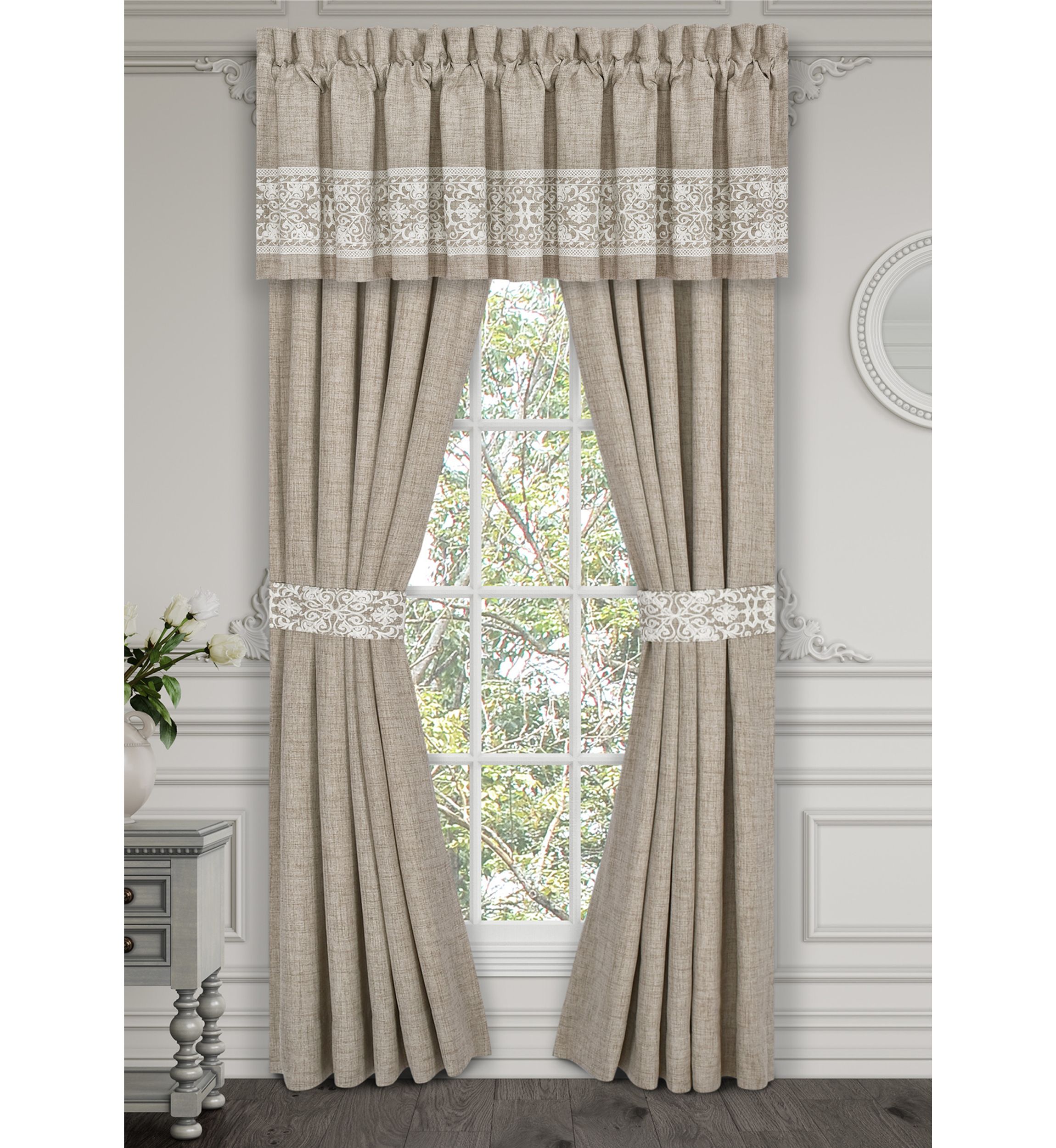 Lacey Window Straight Valance