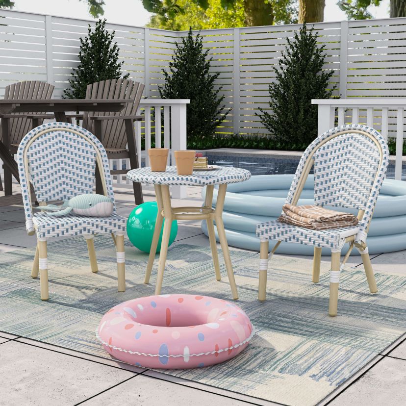 Railin 3-piece Kids Outdoor Chairs and Table Set