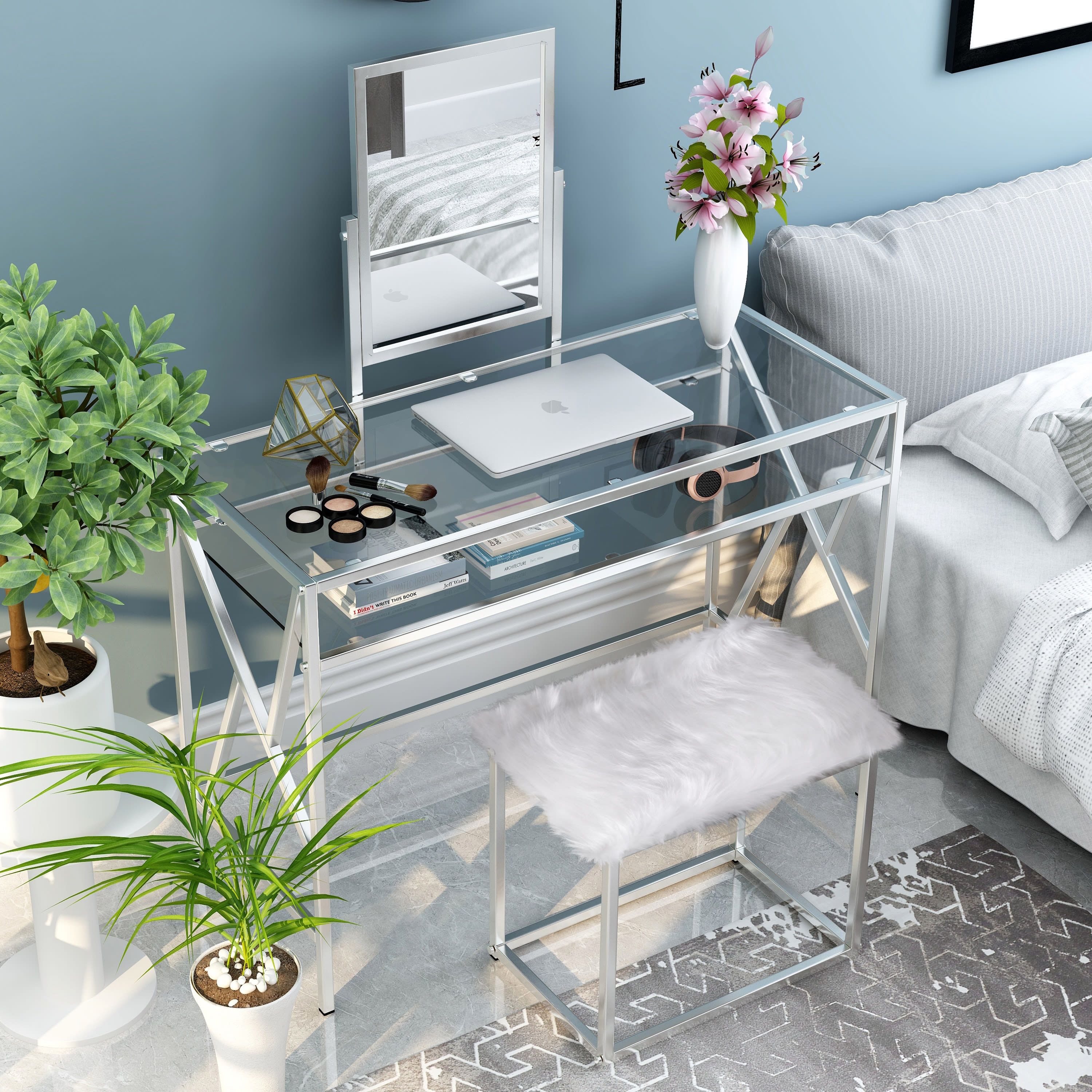 Vruni Vanity with Stool