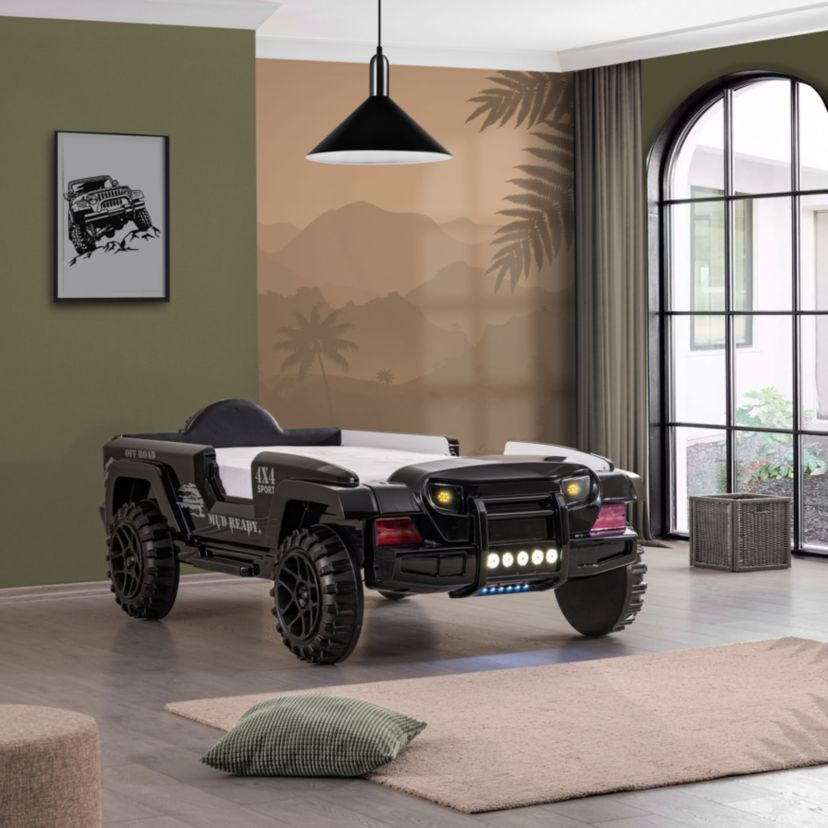 Maron Off-road Themed Kids Car Bed