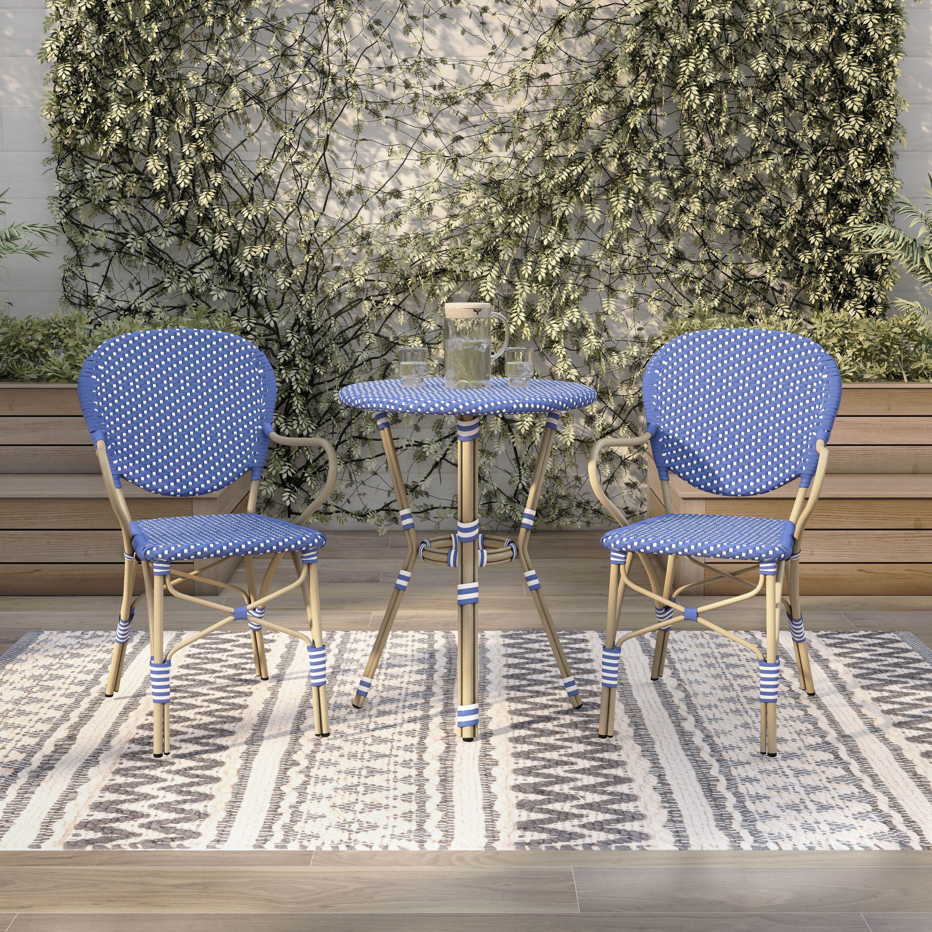 Jurrel Outdoor Patio 3-piece Dining Set