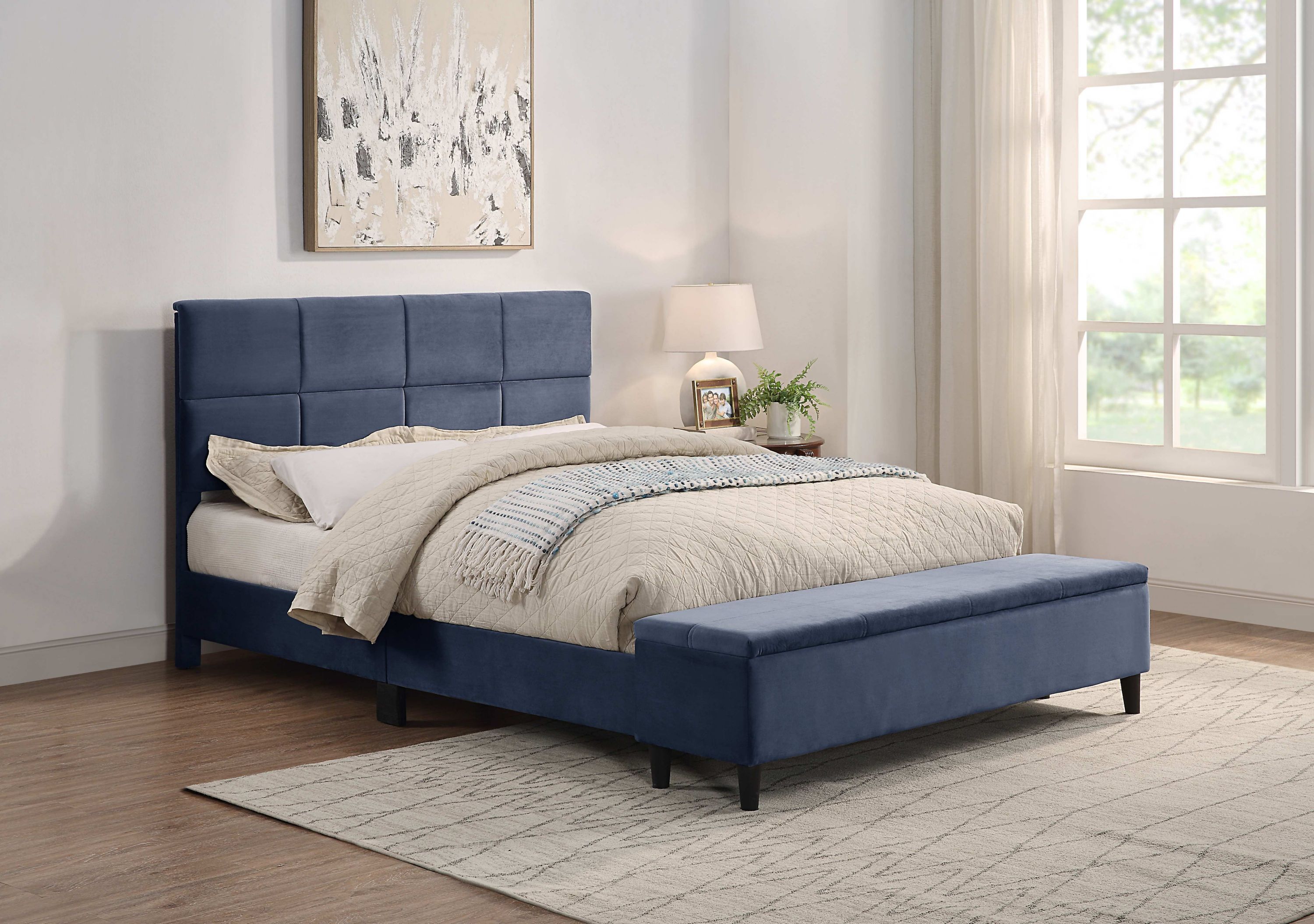 Clara Platform Bed with Storage Bench