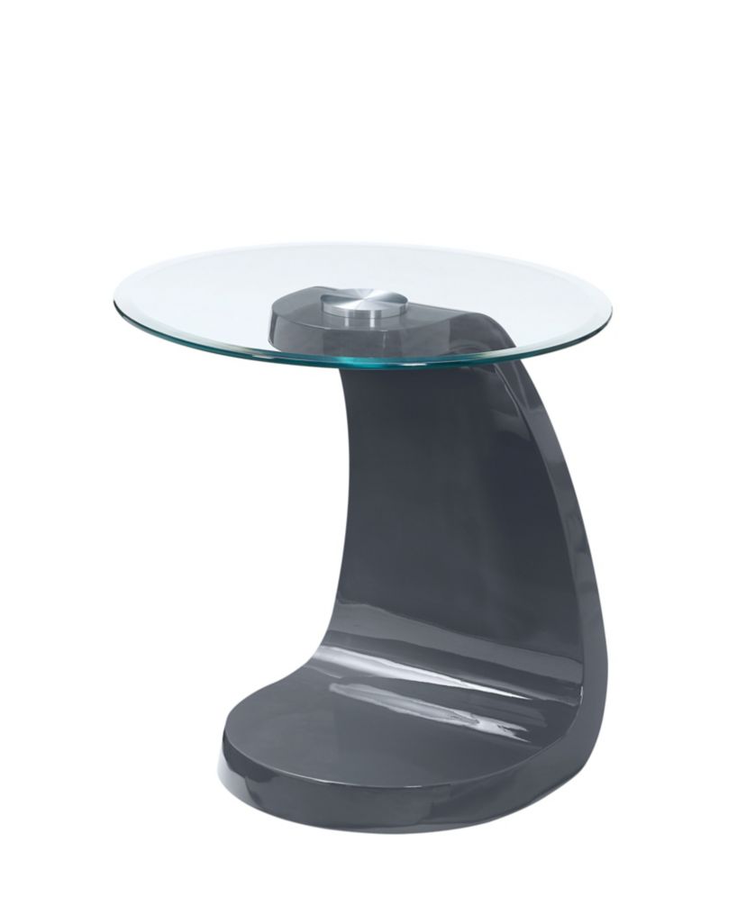 Sevilla 22-Inch Glass Top End Table