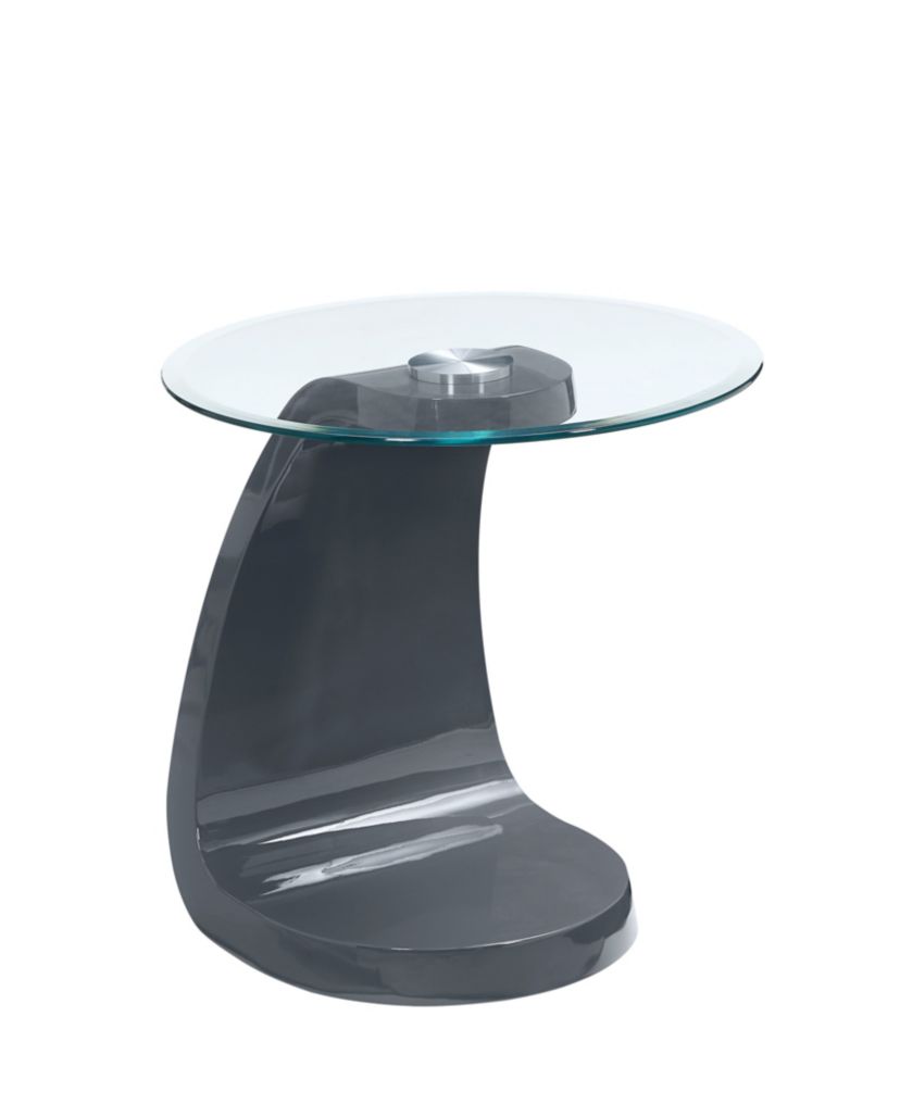 Sevilla 22-Inch Glass Top End Table