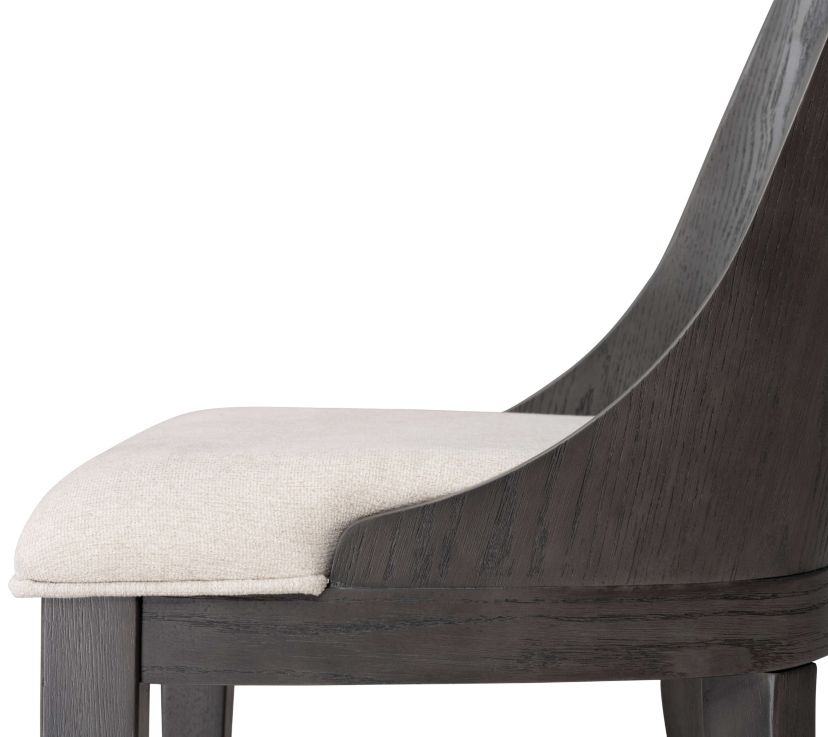 Arden Modern Fabric Wood Keyhole Counter Height Chair - Set of 2