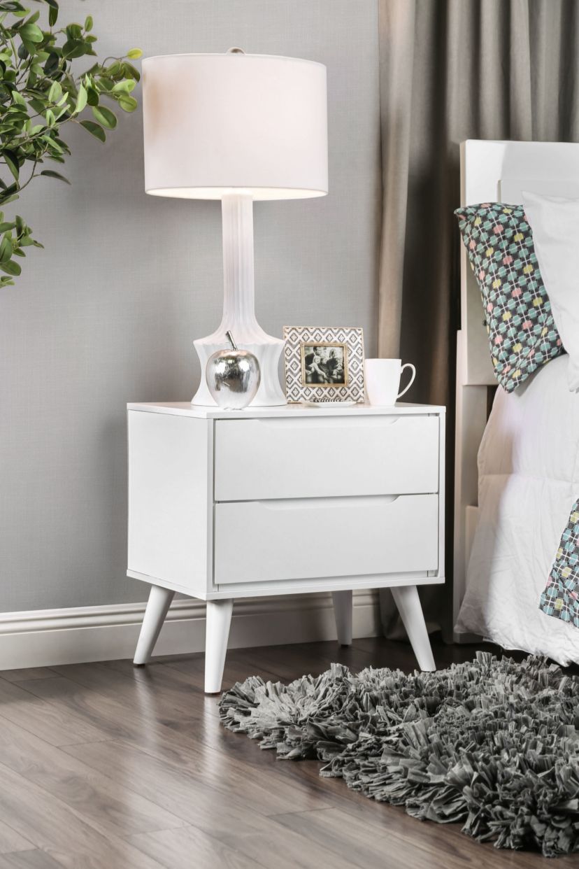 Barcelona 2-Drawer Solid Wood Nightstand