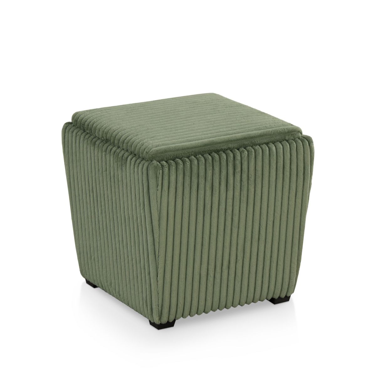 Daphne 17-Inch Storage Ottoman with Tray Top