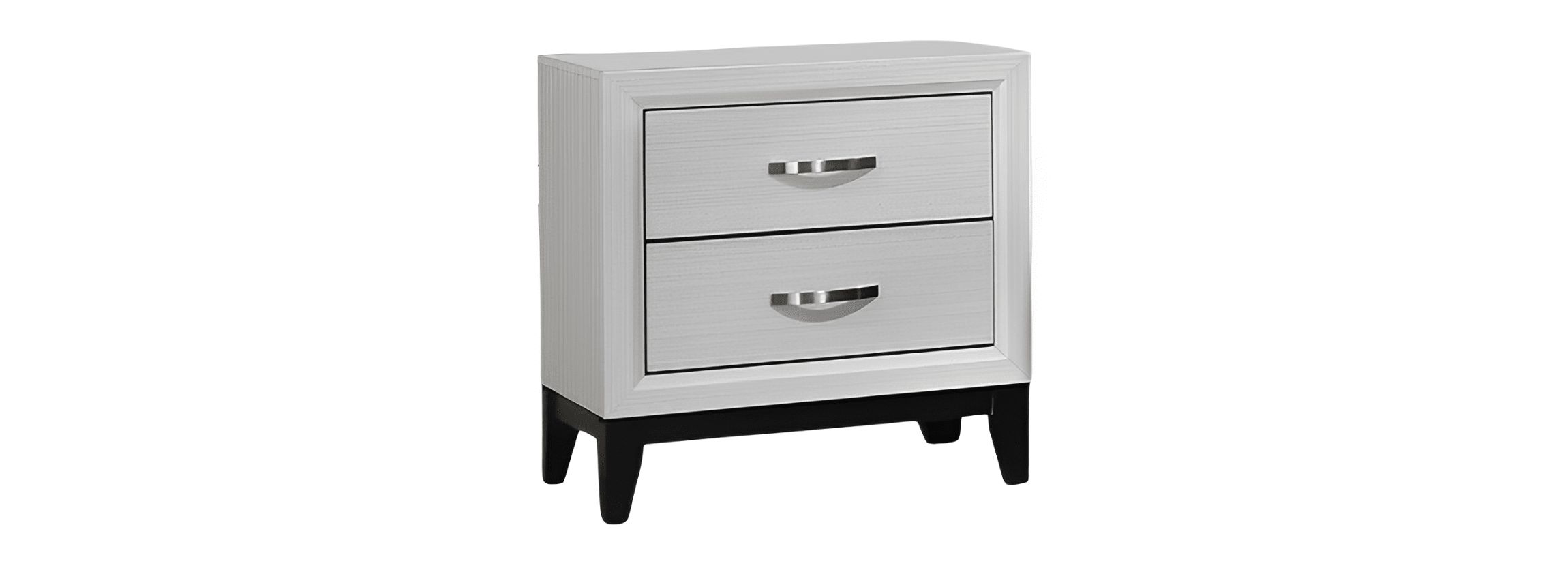Valencia 2-Drawer Wood Two Tone Nightstand