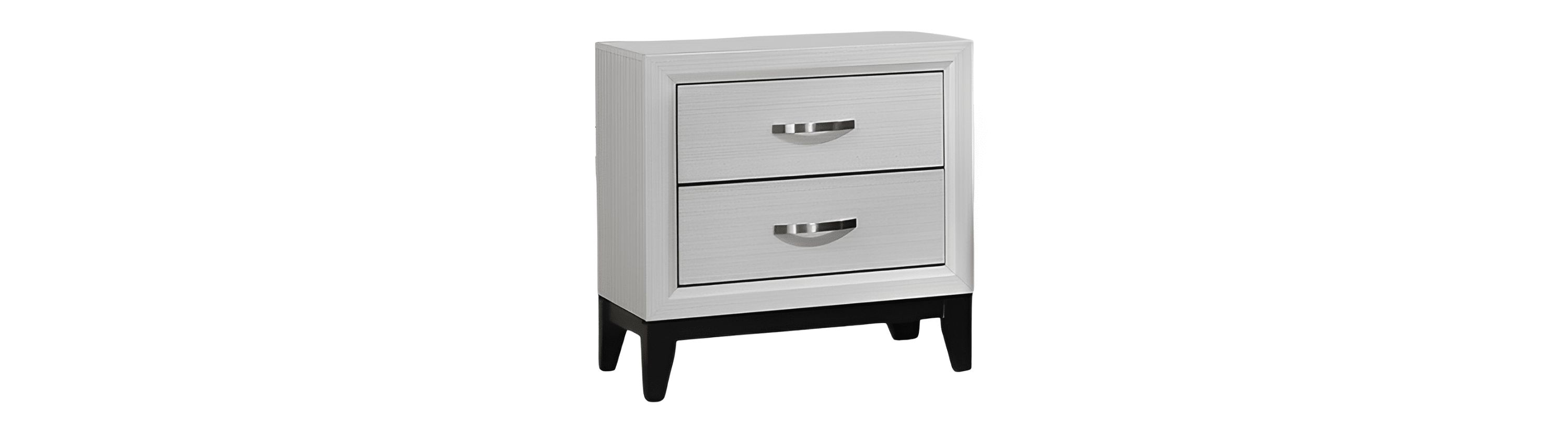 Valencia 2-Drawer Wood Two Tone Nightstand