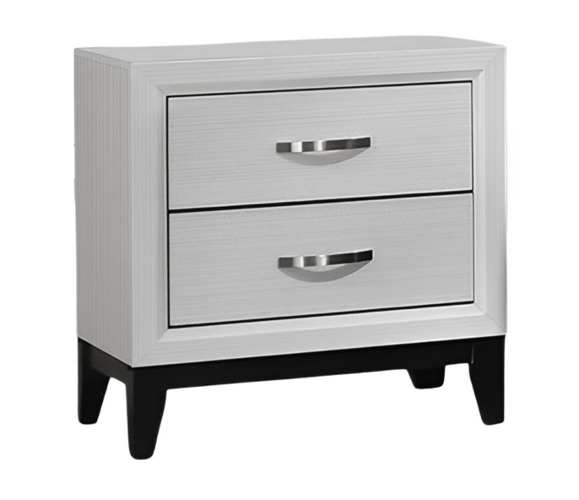 Valencia 2-Drawer Wood Two Tone Nightstand