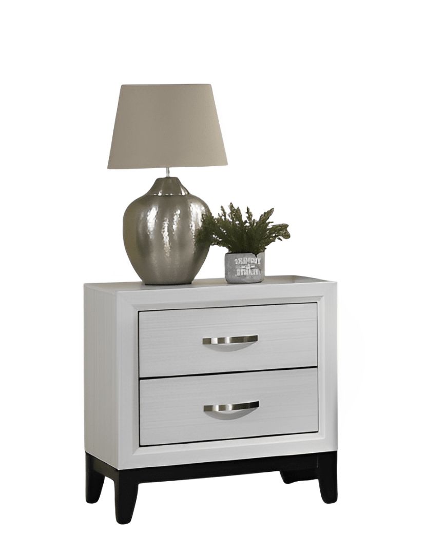 Valencia 2-Drawer Wood Two Tone Nightstand