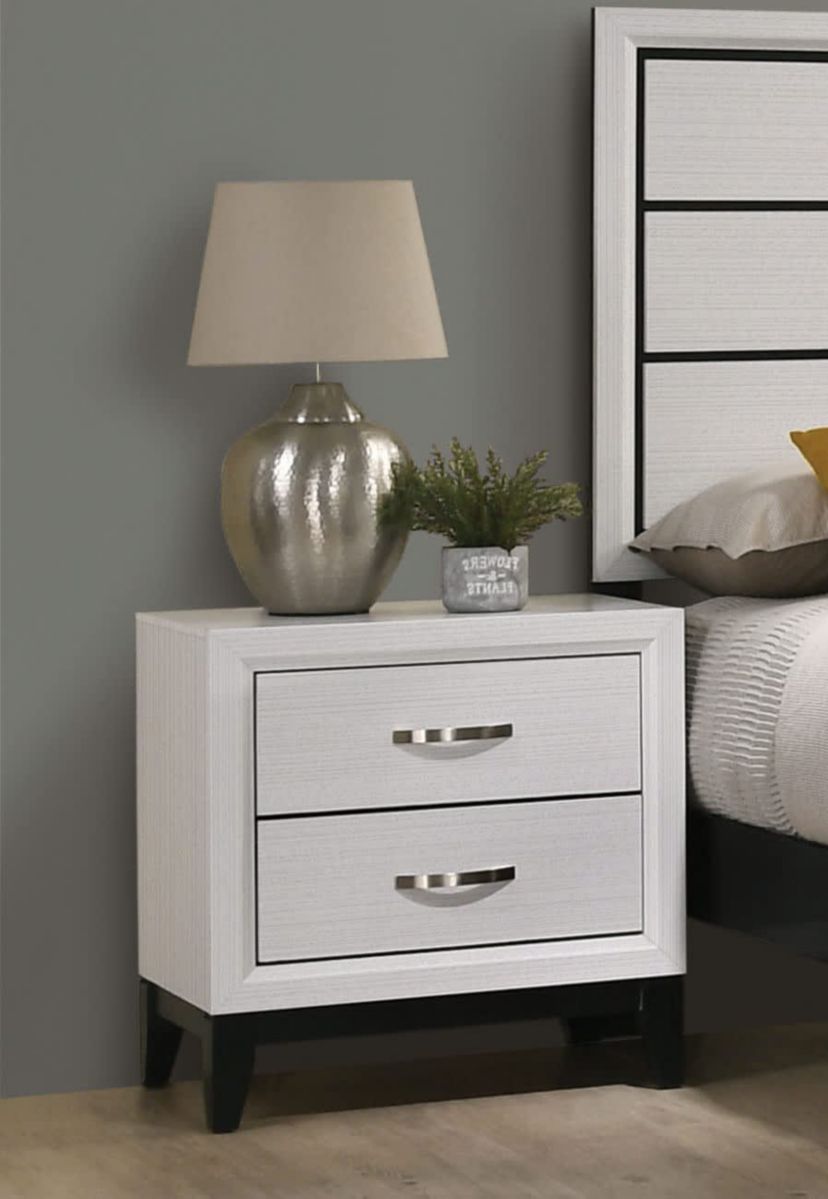Valencia 2-Drawer Wood Two Tone Nightstand