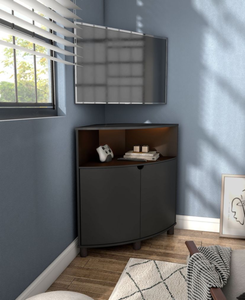 Illume 31-Inch LED Accent Corner Cabinet