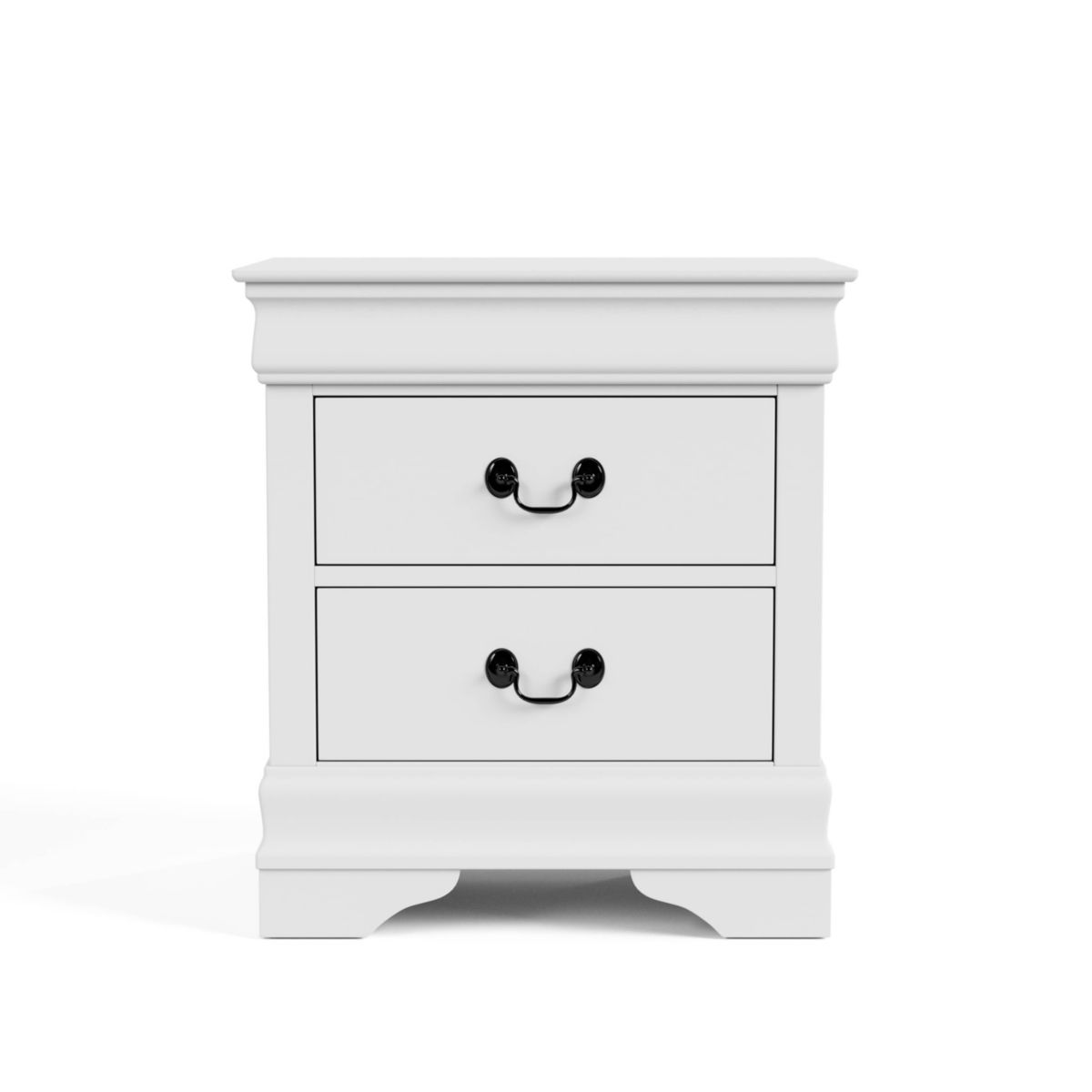 Luisa 2-Drawer Solid Wood Nightstand