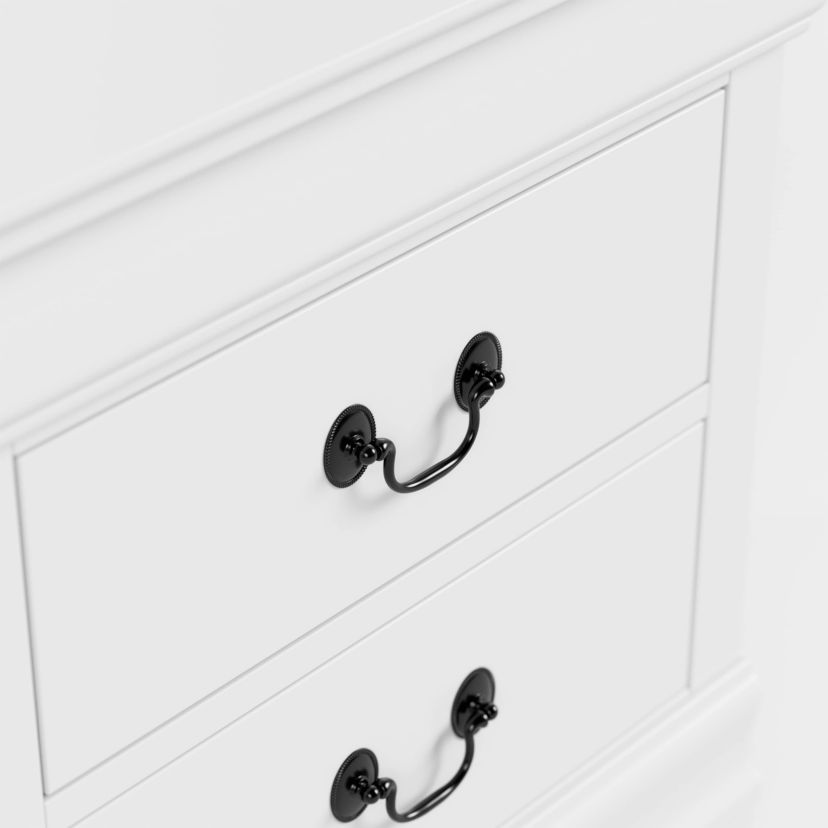 Luisa 2-Drawer Solid Wood Nightstand