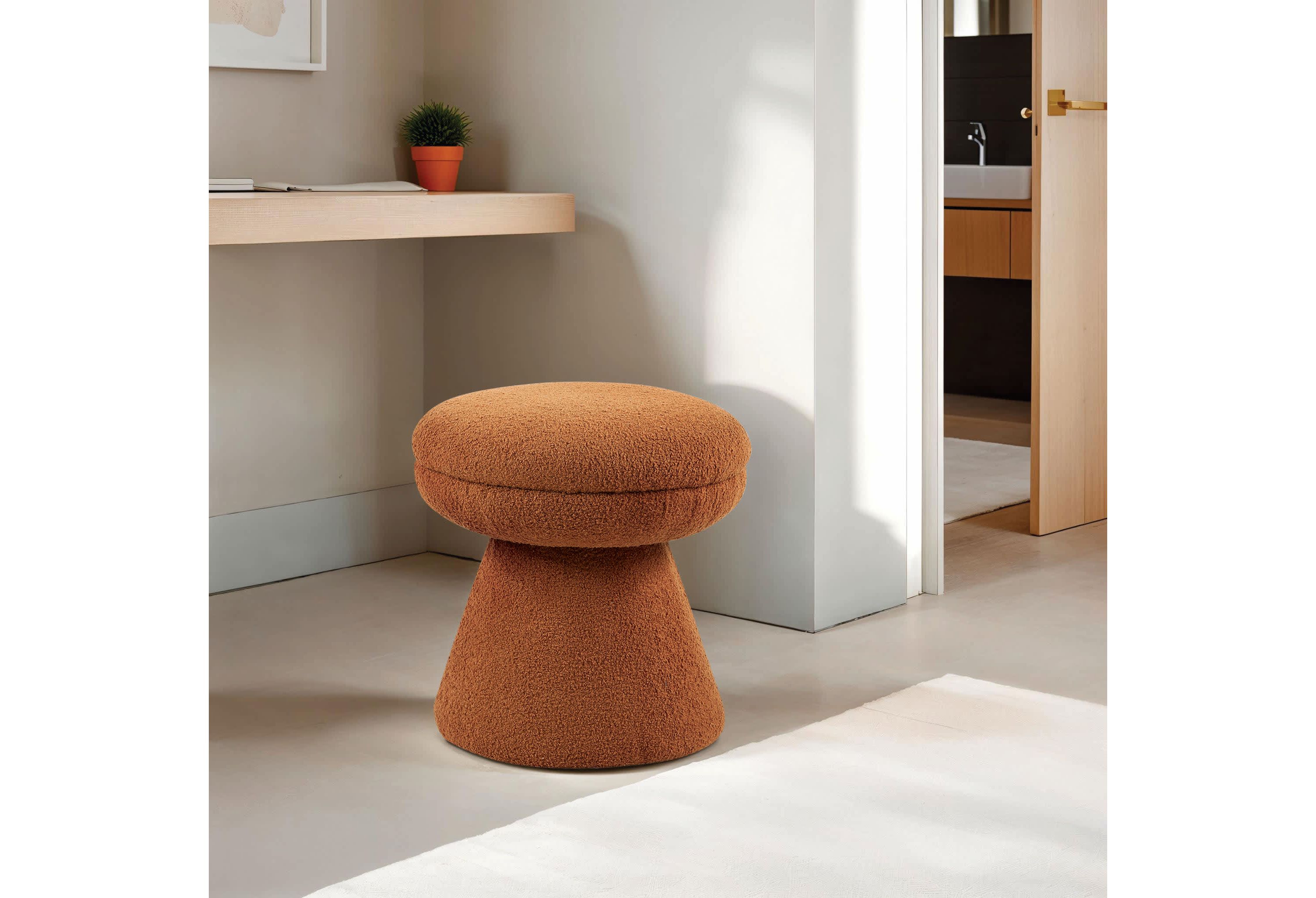 Bolet Upholstered Mushroom Ottoman