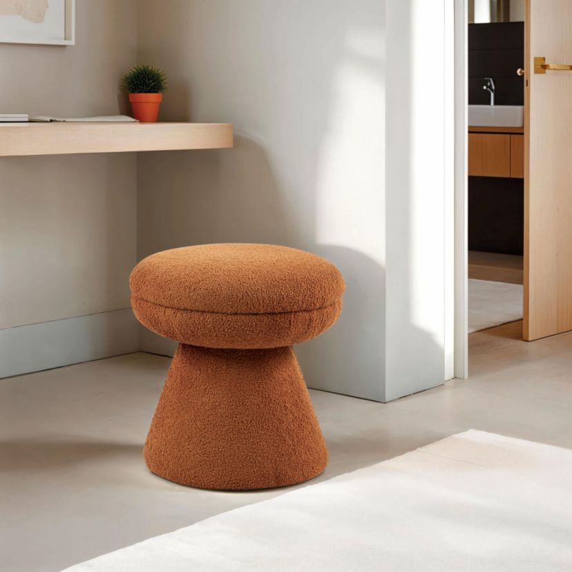 Bolet Upholstered Mushroom Ottoman