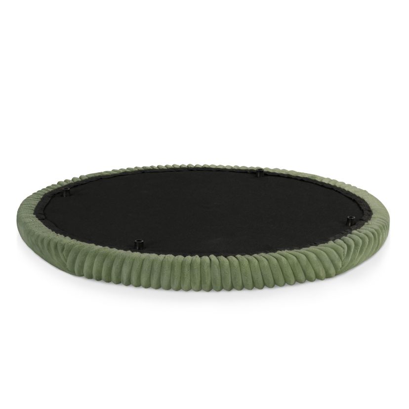 Poplar 28.5-inch Round Storage Ottoman