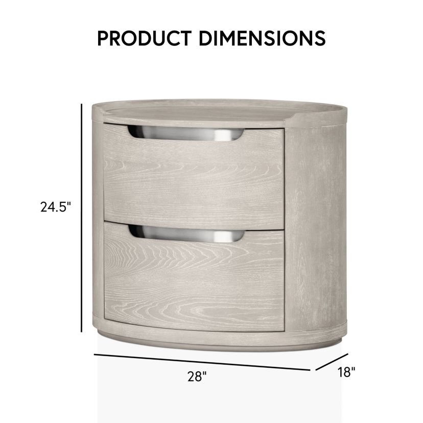 Welk 28-Inch 2-Drawer Nightstand