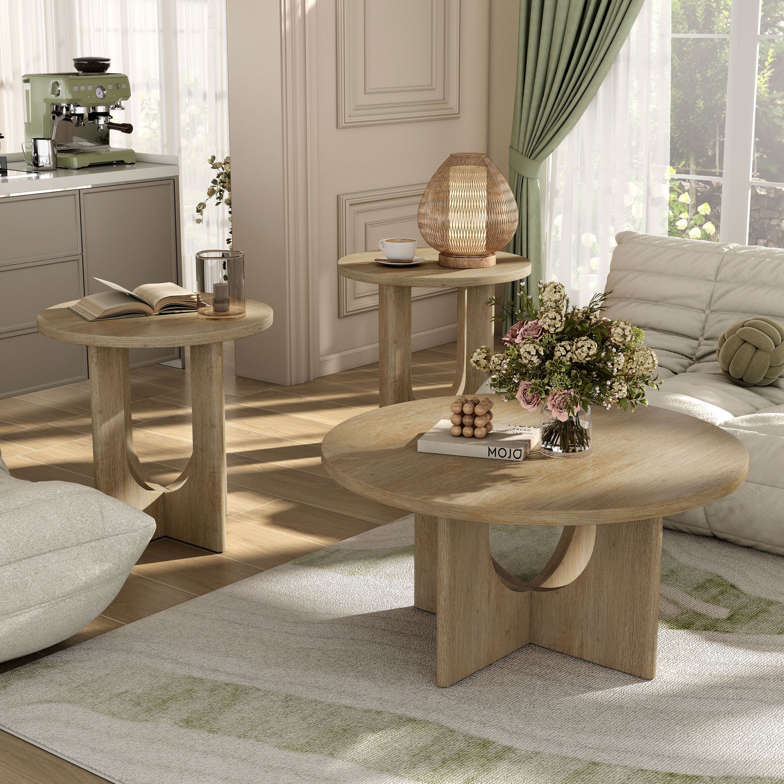 Adair 3PC 36-Inch Coffee Table Set