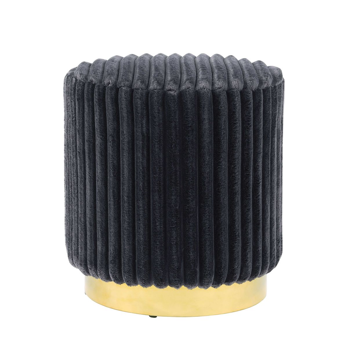 Pallas Faux Fur Accent Ottoman