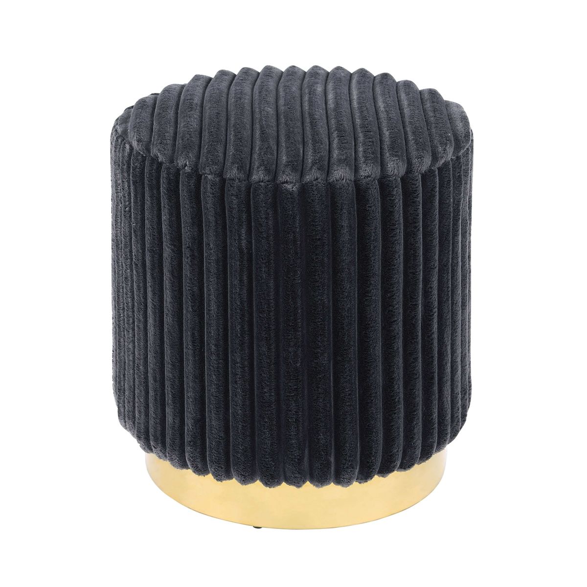 Pallas Faux Fur Accent Ottoman