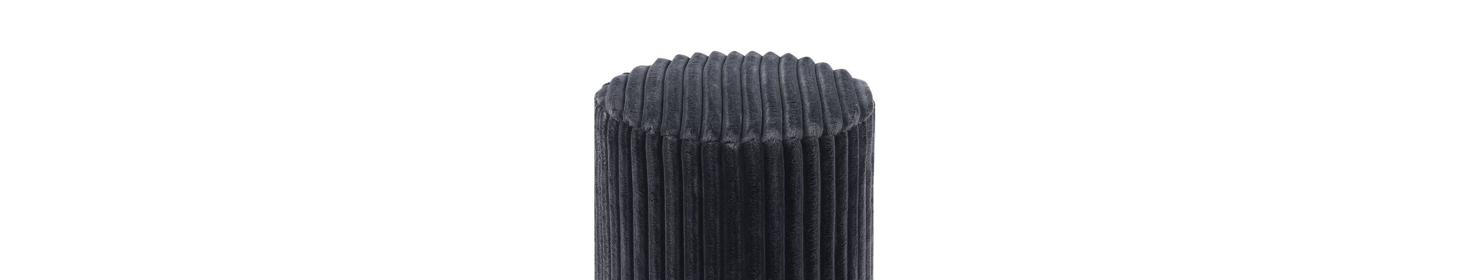 Pallas Faux Fur Accent Ottoman