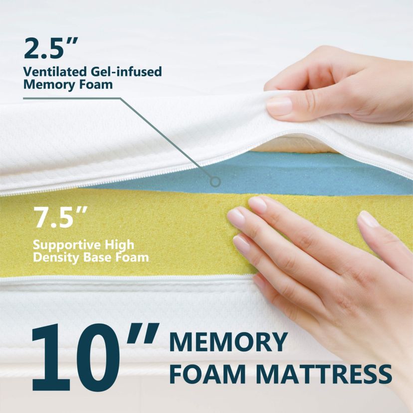 Carise 10-Inch Memory Foam Mattress