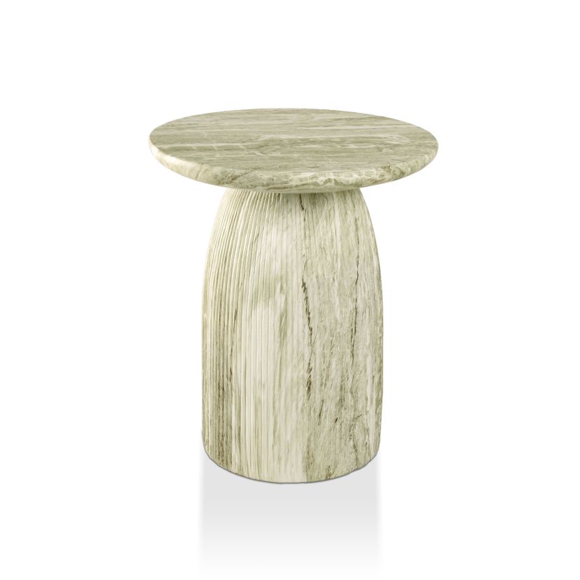 Furniture of America Alta 17-Inch Round Natural Stone Pedestal